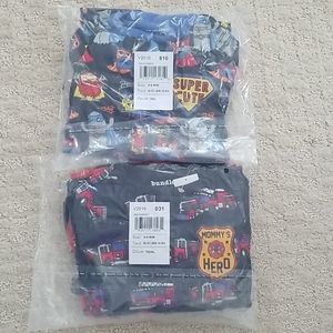 SET OF 3 The Children's Place baby boy footed pjs